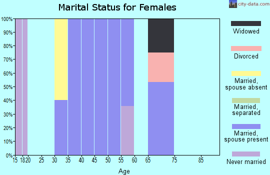 Zip code 37765 marital status for females