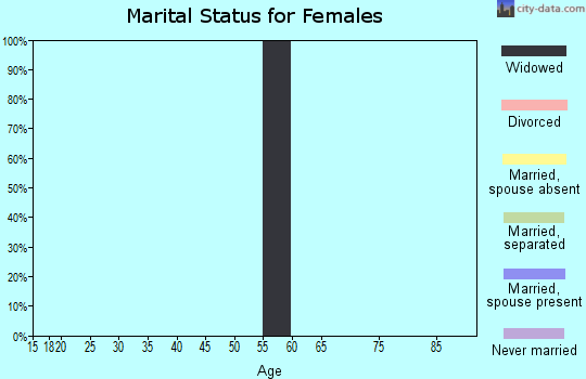 Zip code 38047 marital status for females