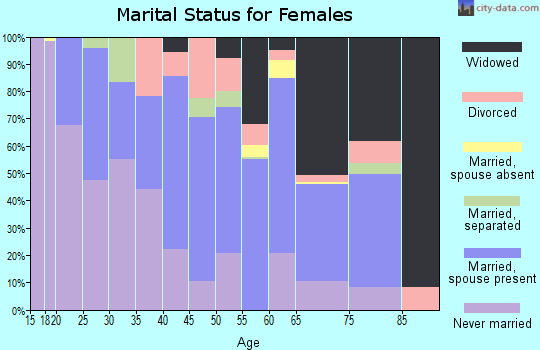 Zip code 38049 marital status for females