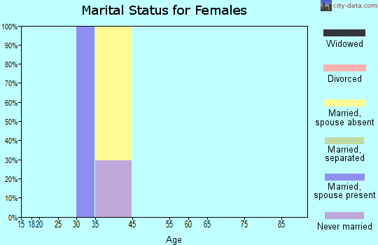 Zip code 38132 marital status for females