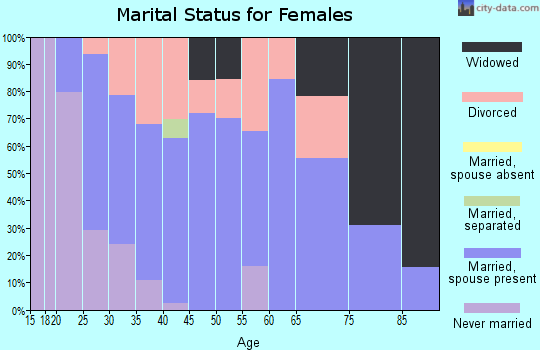 Zip code 38240 marital status for females