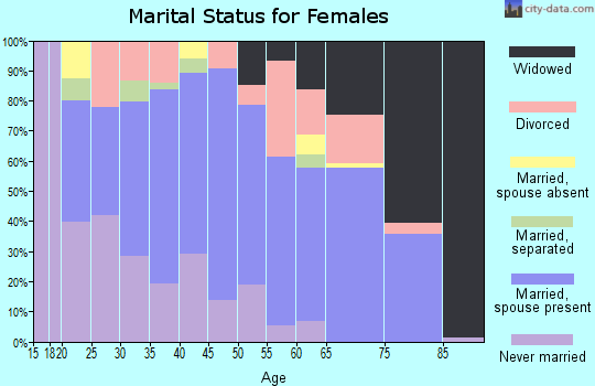 Zip code 38382 marital status for females