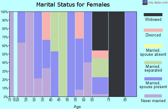 Zip code 38720 marital status for females