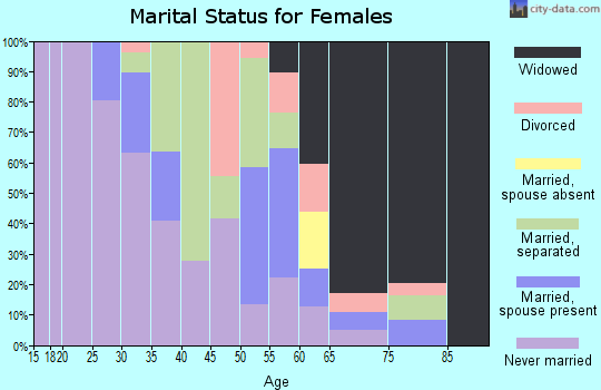 Zip code 38778 marital status for females