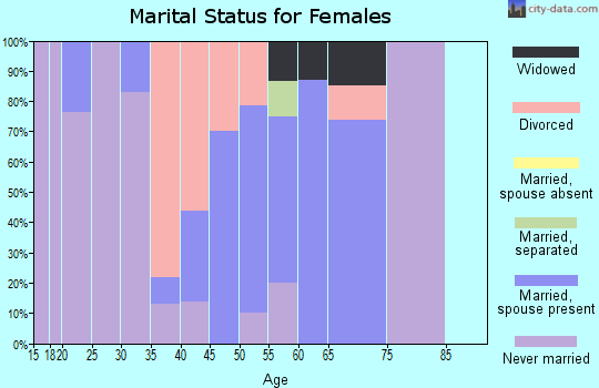 Zip code 39086 marital status for females