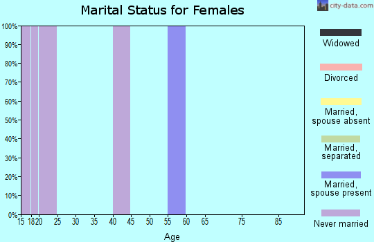 Zip code 39174 marital status for females