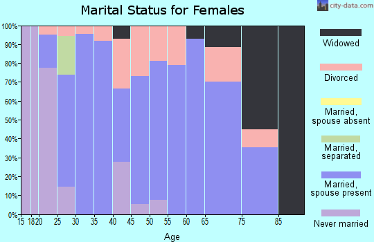 Zip code 39325 marital status for females