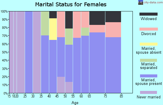 Zip code 39335 marital status for females