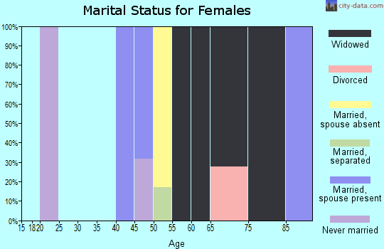 Zip code 39352 marital status for females