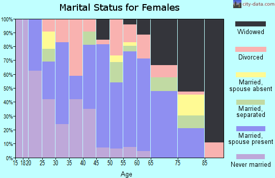 Zip code 39355 marital status for females