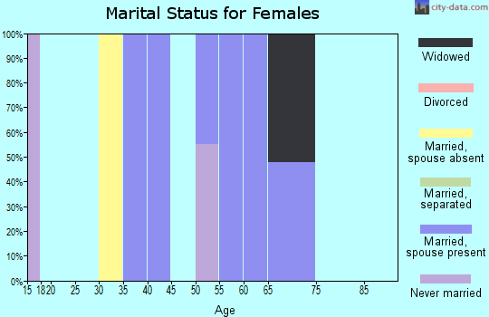 Zip code 39356 marital status for females