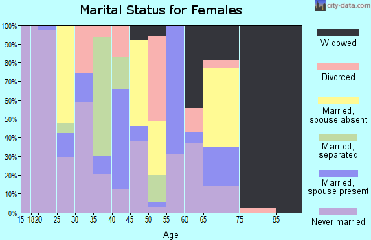 Zip code 39358 marital status for females