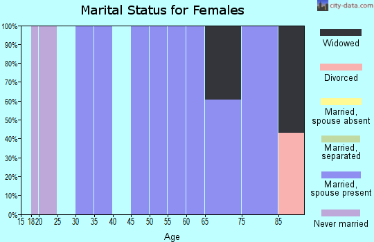 Zip code 39647 marital status for females