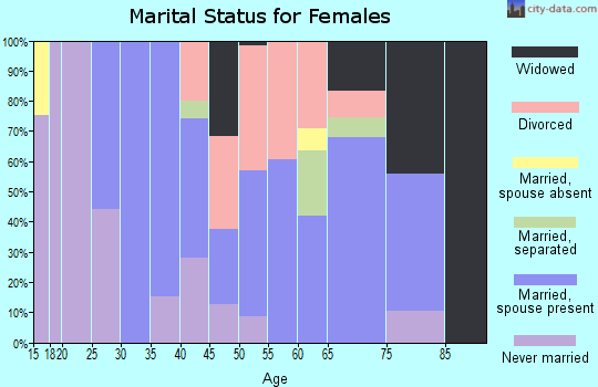 Zip code 39663 marital status for females