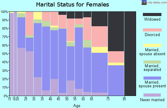 Zip code 39666 marital status for females