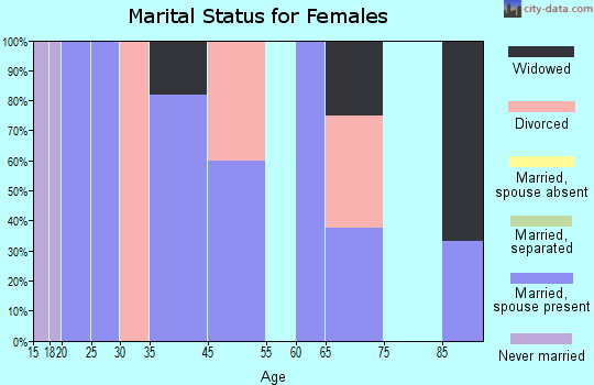 Zip code 39704 marital status for females