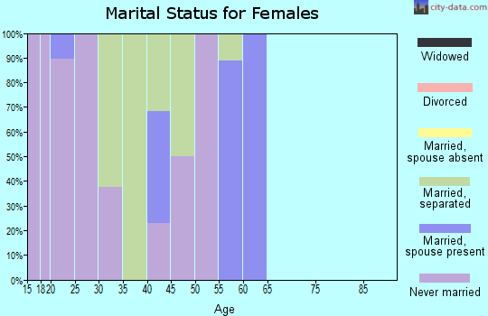 Zip code 39736 marital status for females