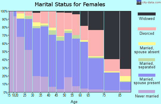 Zip code 41042 marital status for females