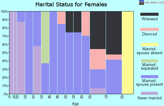 Zip code 41049 marital status for females