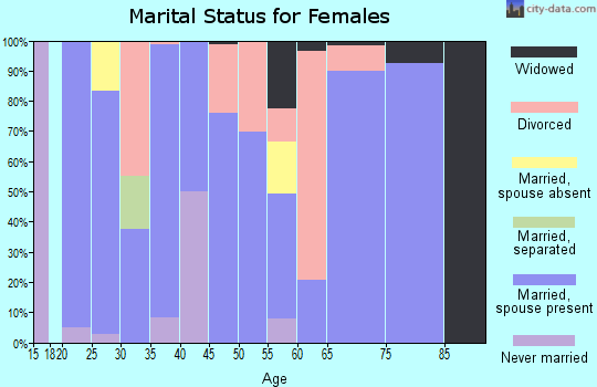 Zip code 41098 marital status for females