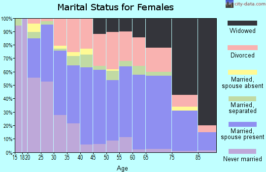 Zip code 41101 marital status for females
