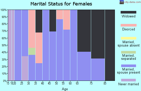 Zip code 41141 marital status for females