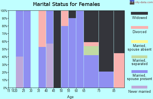 Zip code 41180 marital status for females