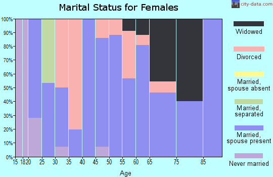 Zip code 41222 marital status for females