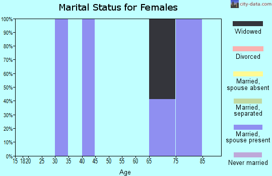 Zip code 41264 marital status for females