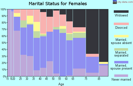 Zip code 41339 marital status for females