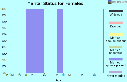 Zip code 41386 marital status for females