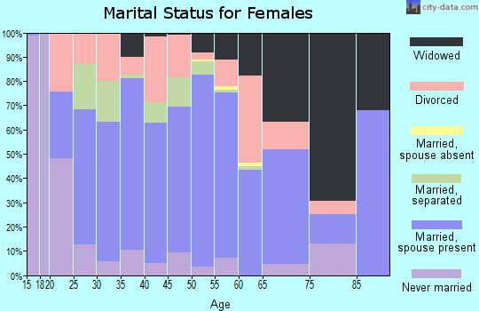 Zip code 41465 marital status for females