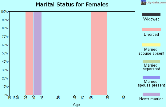 Zip code 41549 marital status for females
