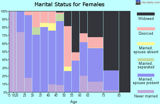Zip code 41649 marital status for females