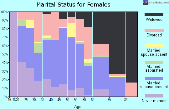 Zip code 41701 marital status for females