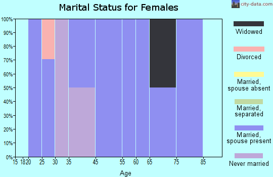 Zip code 41736 marital status for females