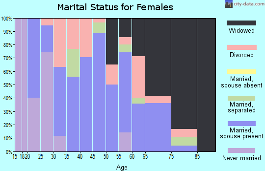 Zip code 41773 marital status for females