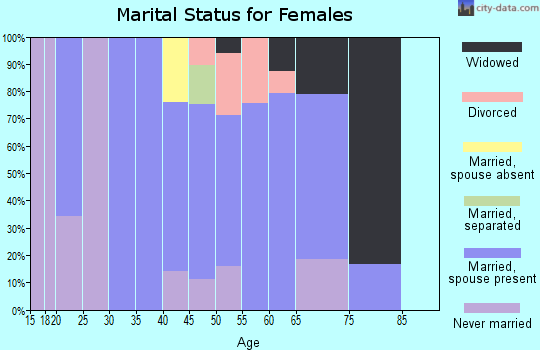 Zip code 41774 marital status for females