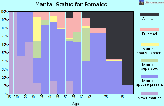 Zip code 42320 marital status for females