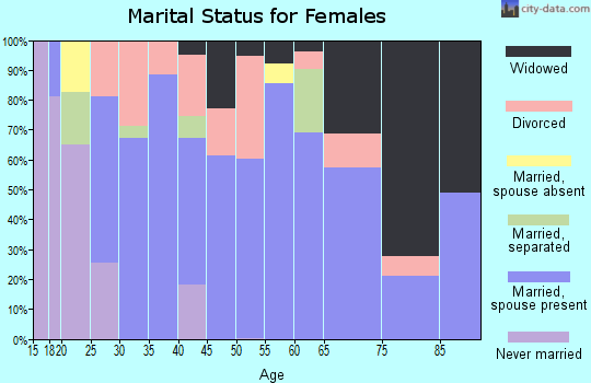 Zip code 42544 marital status for females