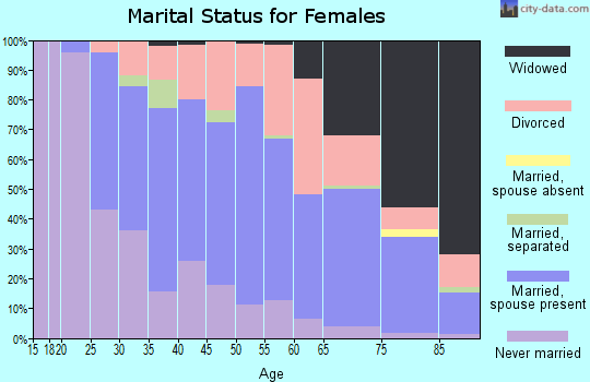 Zip code 48026 marital status for females