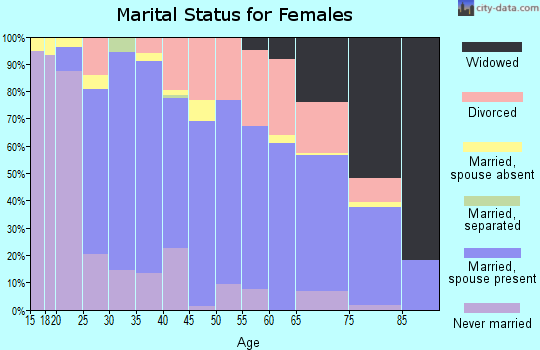 Zip code 48040 marital status for females