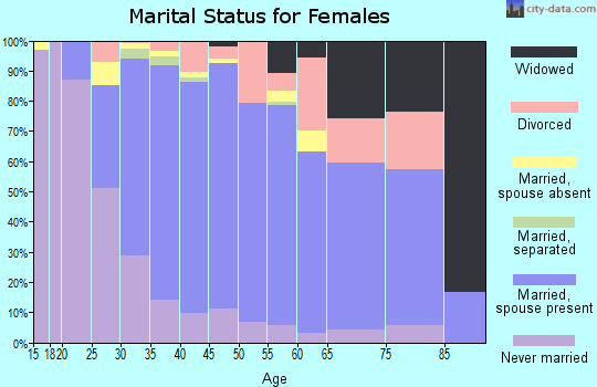 Zip code 48084 marital status for females