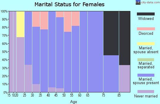 Zip code 48140 marital status for females