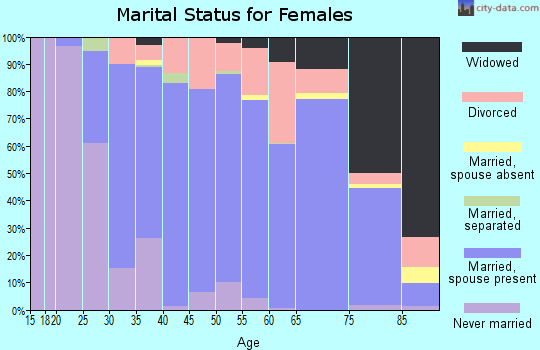 Zip code 48176 marital status for females