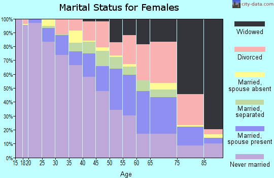 Zip code 48234 marital status for females