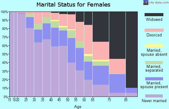 Zip code 48238 marital status for females