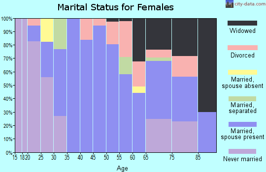 Zip code 48401 marital status for females