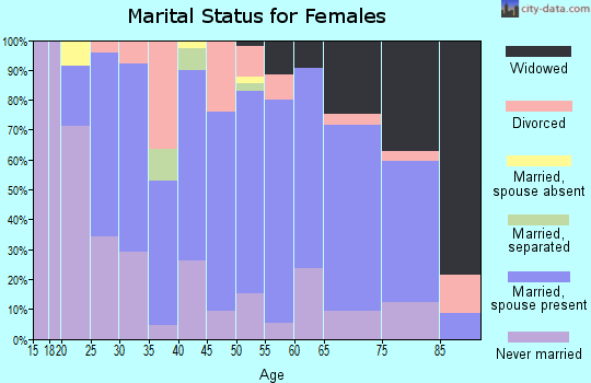 Zip code 48419 marital status for females