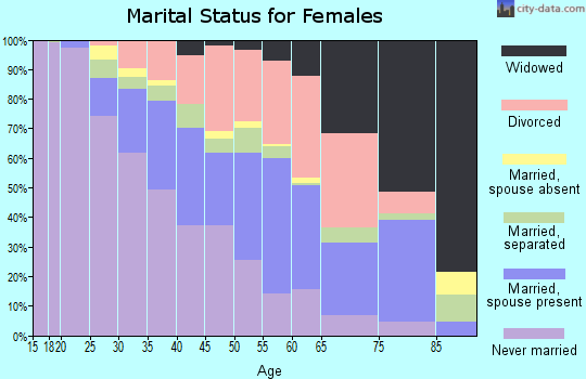 Zip code 48504 marital status for females